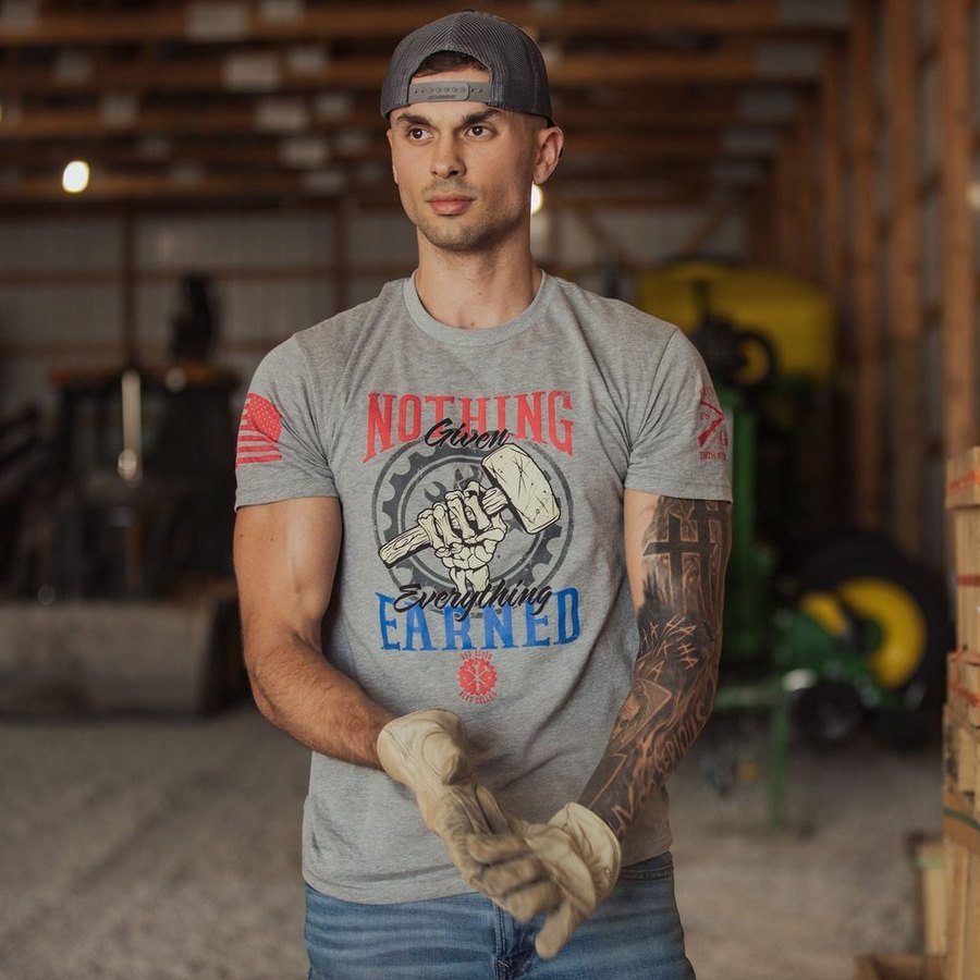 Grunt Style Nothing Given T-Shirt - Dark Heather Gray T-Shirt