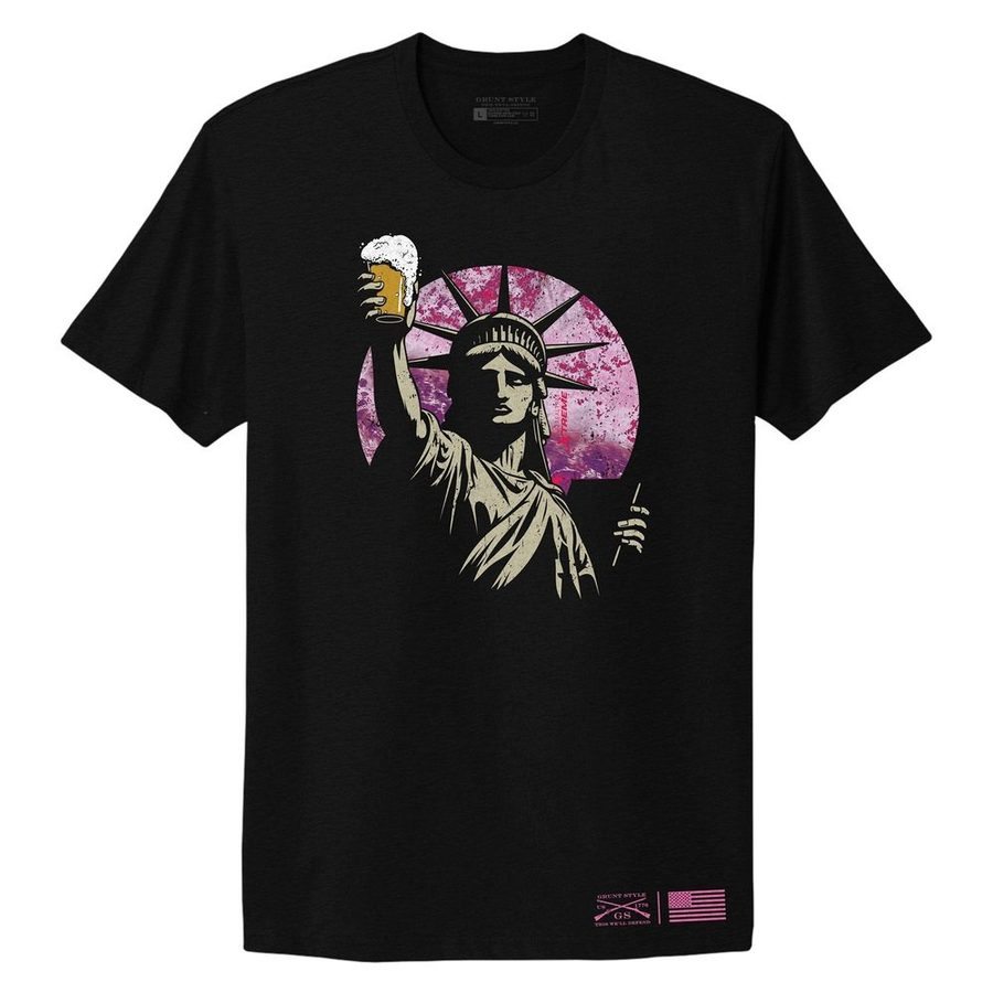 Grunt Style Women's Toast To Freedom Boyfriend Fit T-Shirt - Realtree Extreme® T-Shirt