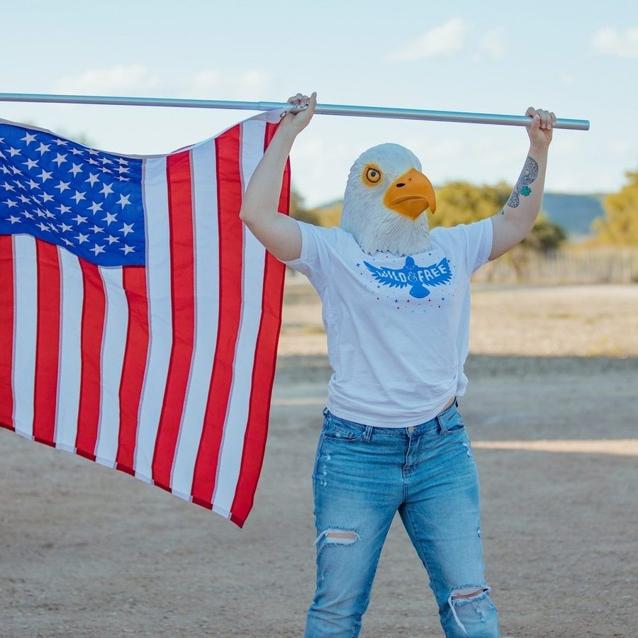 Women's Wild & Free Boyfriend Fit T-Shirt - White