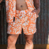 Getaway Casual Shorts - Tropical Death - Apricot Crush