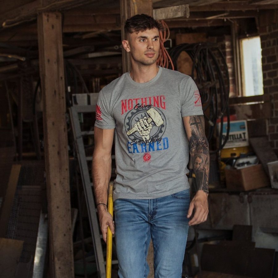 Grunt Style Nothing Given T-Shirt - Dark Heather Gray T-Shirt