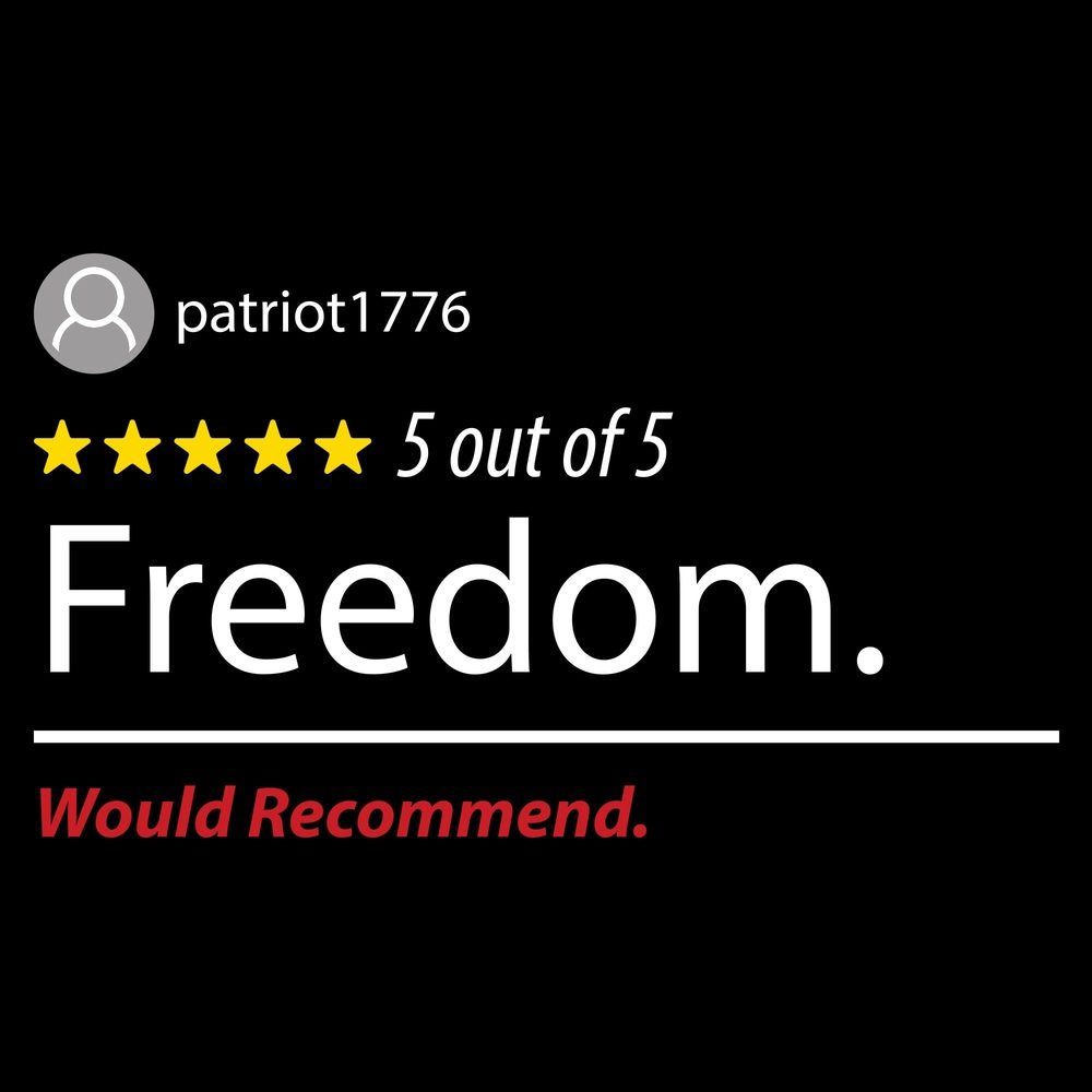 Grunt Style 5 Star Freedom T-Shirt - Black T-Shirt