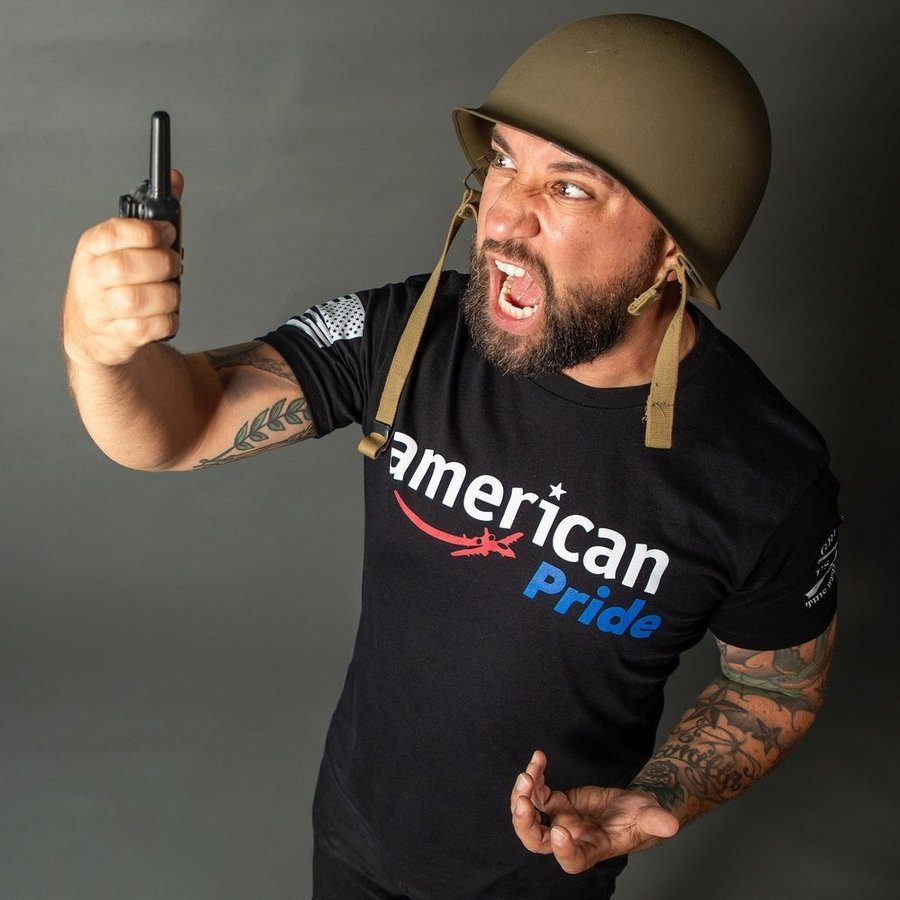 Grunt Style American Pride T-Shirt - Black T-Shirt