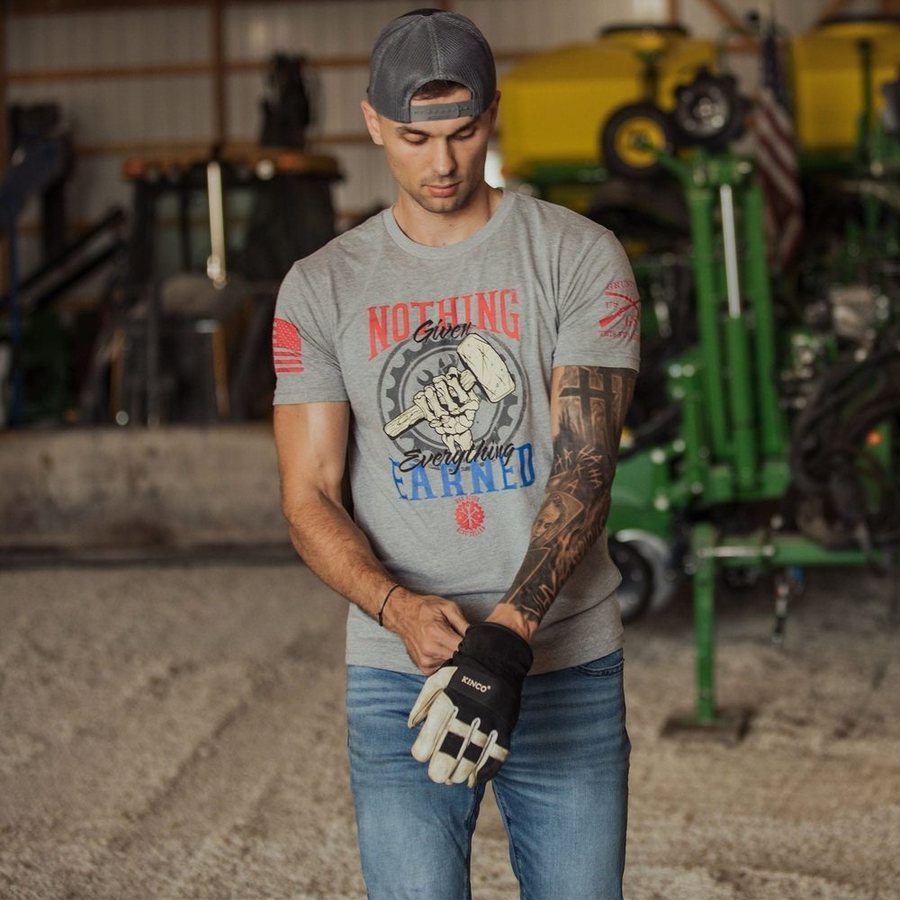 Grunt Style Nothing Given T-Shirt - Dark Heather Gray T-Shirt