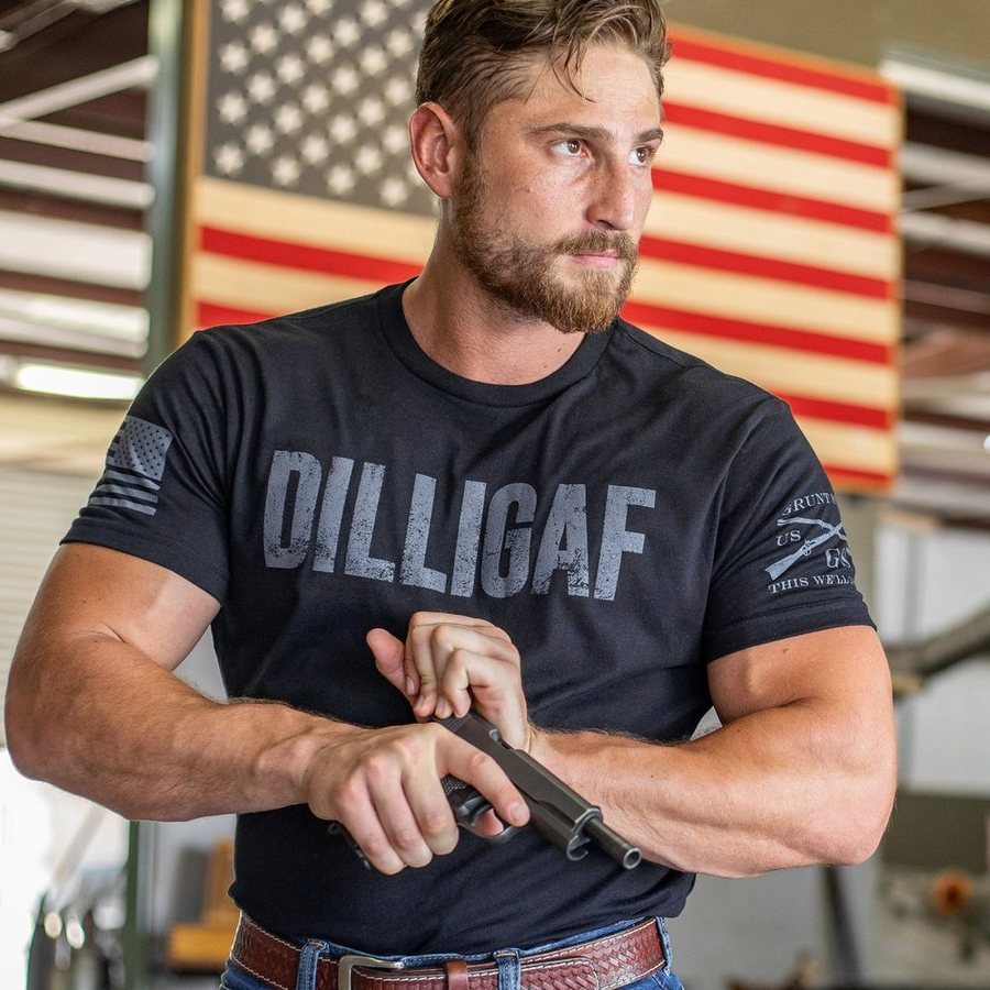Grunt Style DILLIGAF T-Shirt - Black T-Shirt
