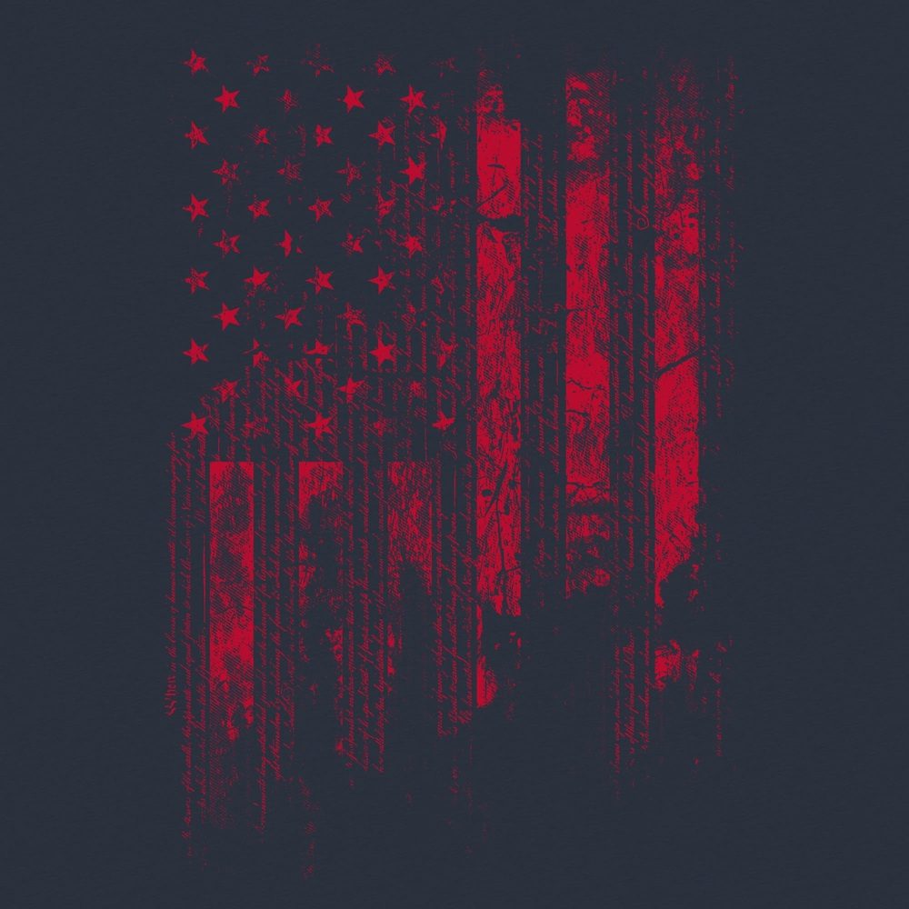 1776 Flag T-Shirt - Midnight Navy