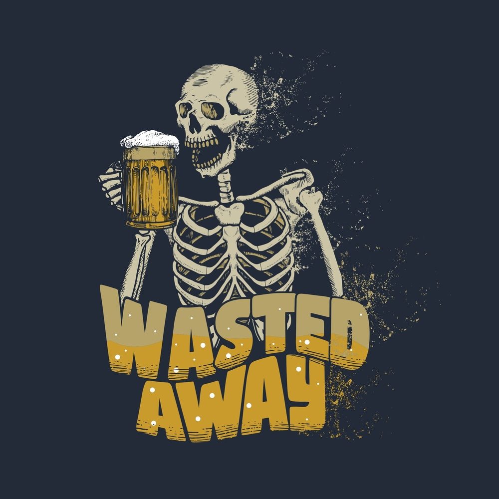 Wasted Away T-Shirt - Midnight Navy