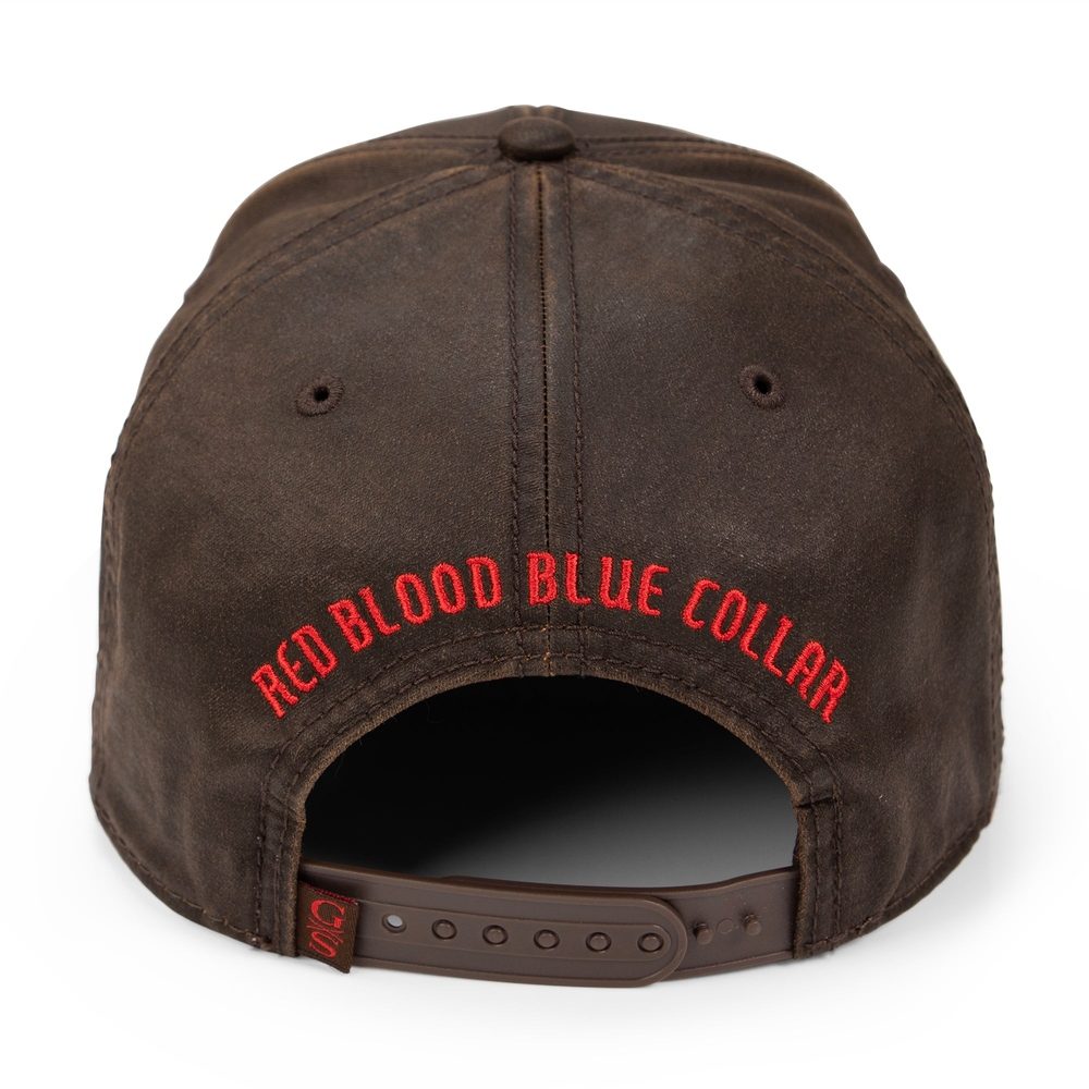 Red Blood Blue Collar® Waxed Hat